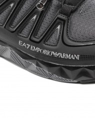 EA7 Armani Sneakers Uomo X8X055 XK224 A-ET Scarpe Eco Pelle Nere Q2...