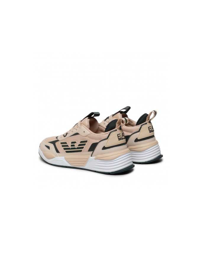 sneakers sand dollar/green garden da uomo con logo stripes | EA7 sneakers sand dollar/green garden da uomo con logo stripes | EA7