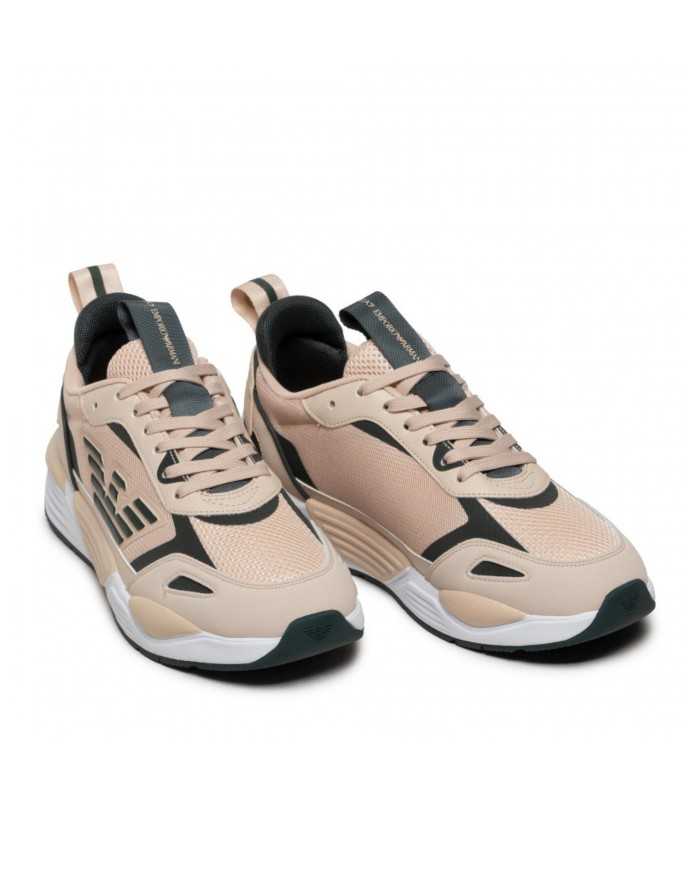 sneakers sand dollar/green garden da uomo con logo stripes | EA7