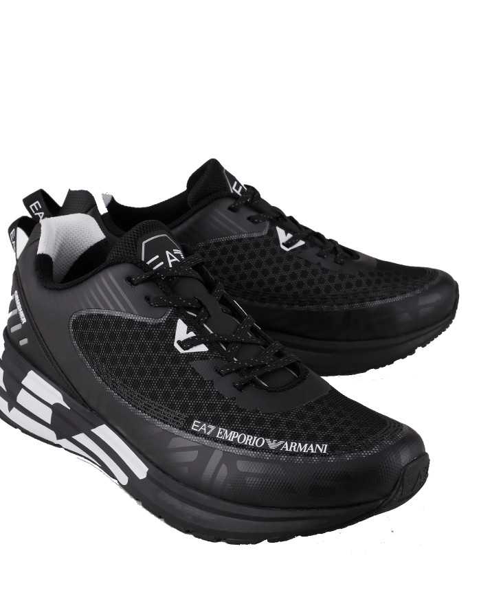 sneakers running black/white da uomo con logo su intersuola | EA7 sneakers running black/white da uomo con logo su intersuola | EA7
