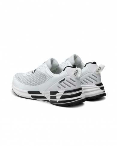 sneakers running white/black da uomo con logo su intersuola | EA7