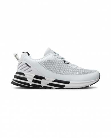 sneakers running white/black da uomo con logo su intersuola | EA7