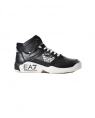sneakers stile basket nero e bianche da uomo con vari loghi | EA7 sneakers stile basket nero e bianche da uomo con vari loghi | EA7