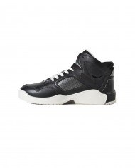 sneakers stile basket nero e bianche da uomo con vari loghi | EA7 sneakers stile basket nero e bianche da uomo con vari loghi | EA7