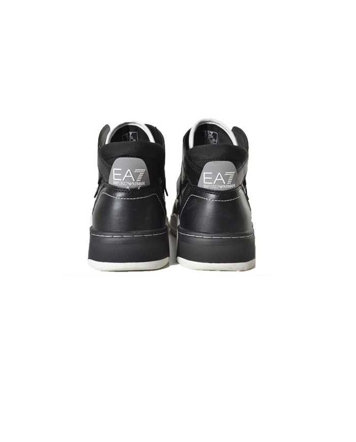 sneakers stile basket nero e bianche da uomo con vari loghi | EA7 sneakers stile basket nero e bianche da uomo con vari loghi | EA7