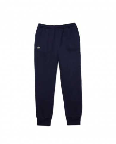 pantaloni tuta blu navy da uomo con coccodrillo ricamato | LACOSTE