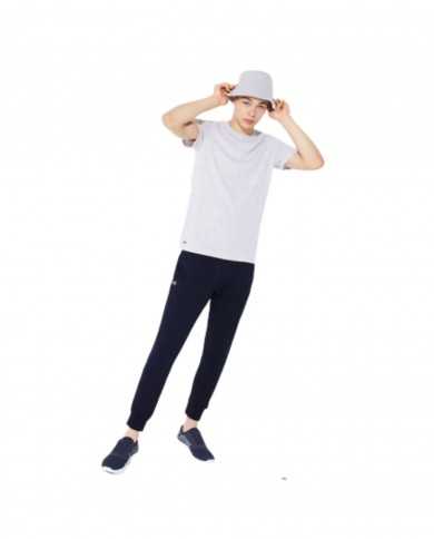 pantaloni tuta blu navy da uomo con coccodrillo ricamato | LACOSTE