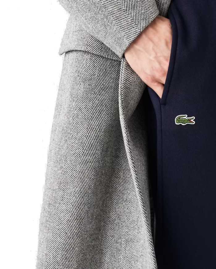 pantaloni tuta blu navy da uomo con coccodrillo ricamato | LACOSTE