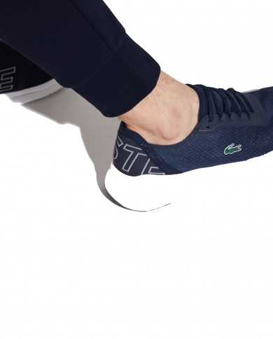 pantaloni tuta blu navy da uomo con coccodrillo ricamato | LACOSTE