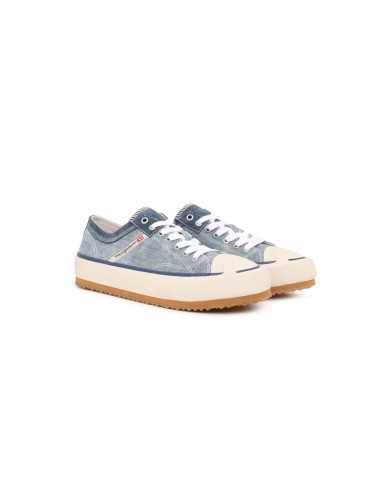 sneakers light blue e vintage indigo da uomo con logo stripes | DIESEL sneakers light blue e vintage indigo da uomo con logo stripes | DIESEL