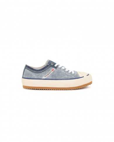 sneakers light blue e vintage indigo da uomo con logo stripes | DIESEL sneakers light blue e vintage indigo da uomo con logo stripes | DIESEL