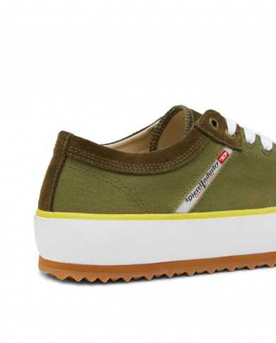 sneakers basse avocado da uomo con logo stripes oblique | DIESEL sneakers basse avocado da uomo con logo stripes oblique | DIESEL