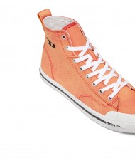 sneakers alte molte lava red con dettagli e logo ricamati | DIESEL sneakers alte molte lava red con dettagli e logo ricamati | DIESEL