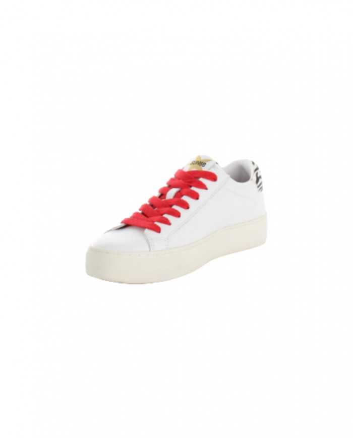 sneakers bianche e nere da donna con inserti e logo ricamo | SUN68 sneakers bianche e nere da donna con inserti e logo ricamo | SUN68