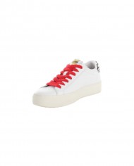 sneakers bianche e nere da donna con inserti e logo ricamo | SUN68 sneakers bianche e nere da donna con inserti e logo ricamo | SUN68