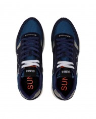 sneakers navy blue da uomo con inserti in tessuto e logo | SUN68 sneakers navy blue da uomo con inserti in tessuto e logo | SUN68