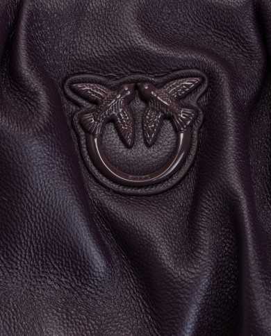 PINKO Borsa Donna 1P22WX A045 MAXI CHAIN A-EE Pouch Full WWAB PURPL...