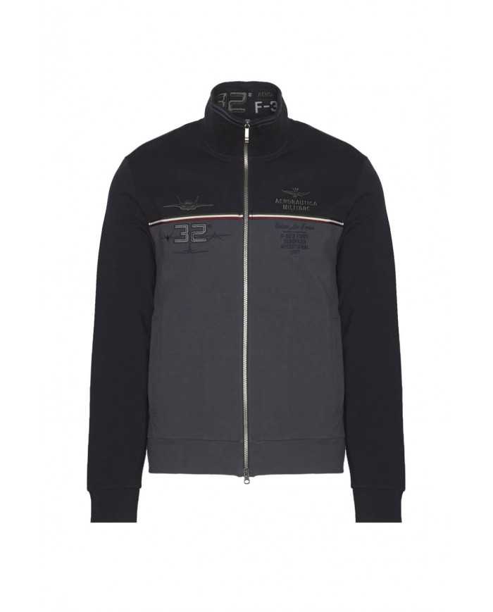 felpa dark blue/middle grey uomo del 32° stormo | AERONAUTICA MILITARE felpa dark blue/middle grey uomo del 32° stormo | AERONAUTICA MILITARE