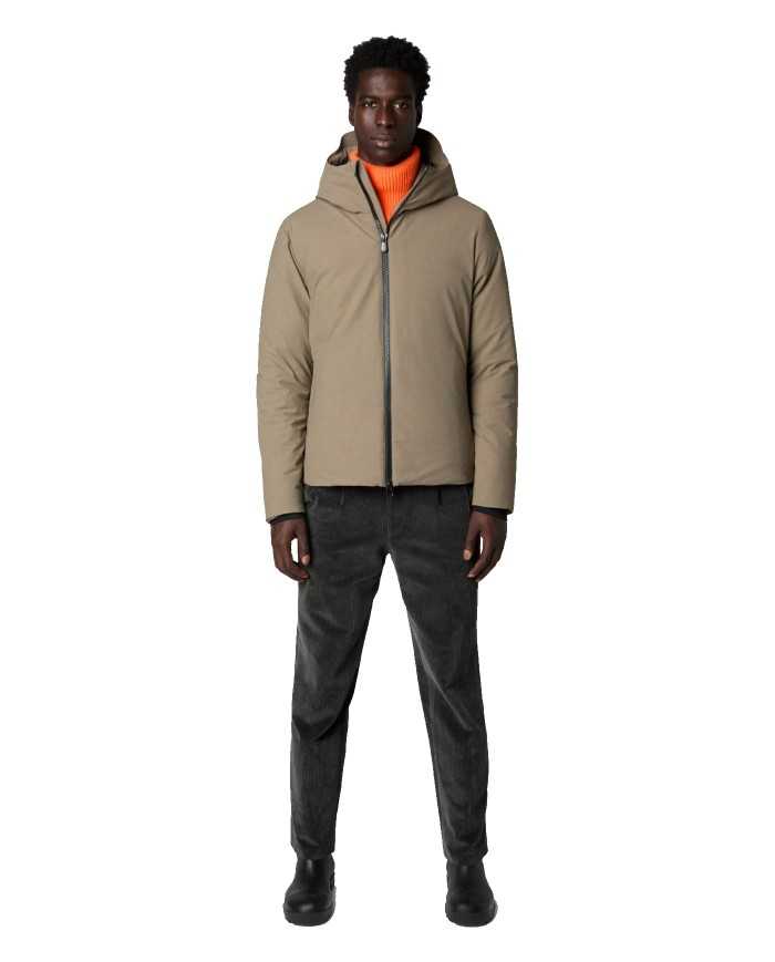 giacca impermeabile mud grey da uomo | SAVE THE DUCK giacca impermeabile mud grey da uomo | SAVE THE DUCK