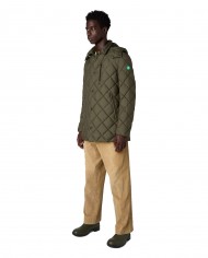 piumino laurel green da uomo logato su manica | SAVE THE DUCK piumino laurel green da uomo logato su manica | SAVE THE DUCK