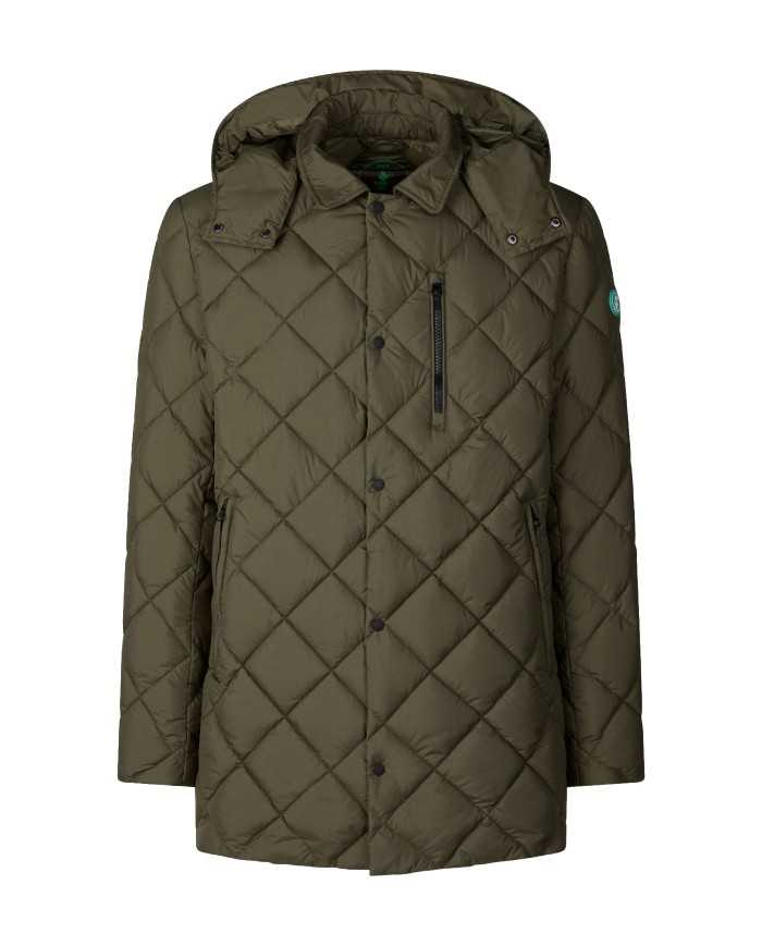 piumino laurel green da uomo logato su manica | SAVE THE DUCK piumino laurel green da uomo logato su manica | SAVE THE DUCK