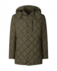 piumino laurel green da uomo logato su manica | SAVE THE DUCK piumino laurel green da uomo logato su manica | SAVE THE DUCK