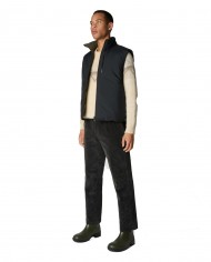 gilet reversibile lauren green uomo trapuntato su lato | SAVE THE DUCK