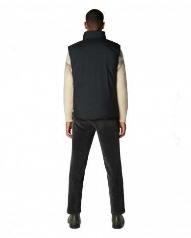 gilet reversibile lauren green uomo trapuntato su lato | SAVE THE DUCK
