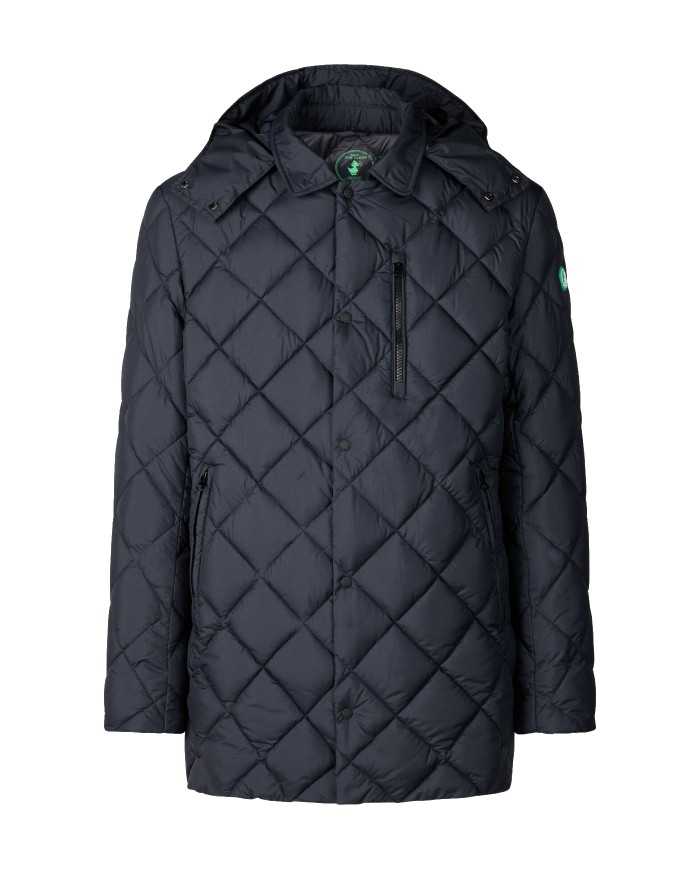 piumino blue black da uomo logato su manica | SAVE THE DUCK piumino blue black da uomo logato su manica | SAVE THE DUCK