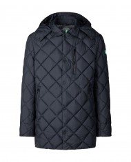 piumino blue black da uomo logato su manica | SAVE THE DUCK piumino blue black da uomo logato su manica | SAVE THE DUCK