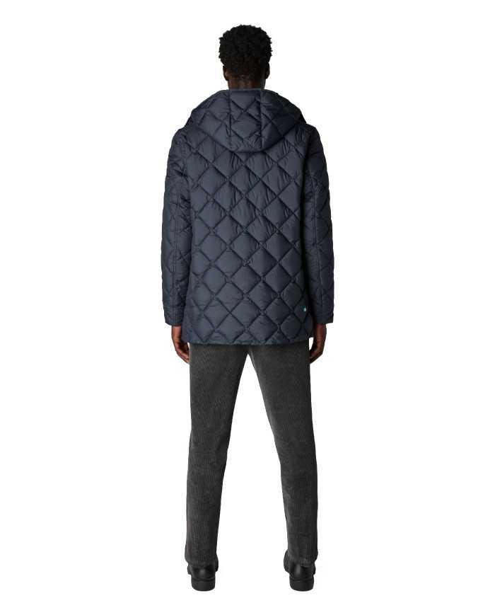 piumino blue black da uomo logato su manica | SAVE THE DUCK piumino blue black da uomo logato su manica | SAVE THE DUCK