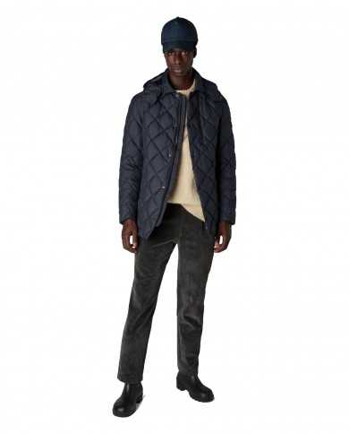 piumino blue black da uomo logato su manica | SAVE THE DUCK piumino blue black da uomo logato su manica | SAVE THE DUCK