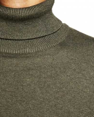 JACK & JONES Maglia Uomo 12157417 EMIL A-EE Misto Cotone Dolcevita ...