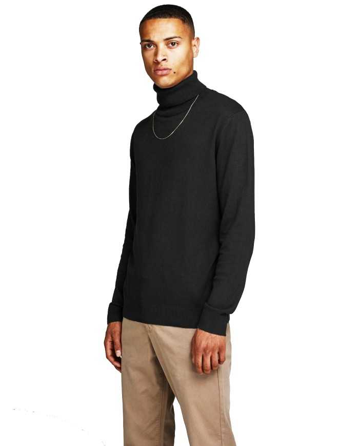 JACK & JONES Maglia Uomo 12157417 EMIL A-EE Misto Cotone Dolcevita ...