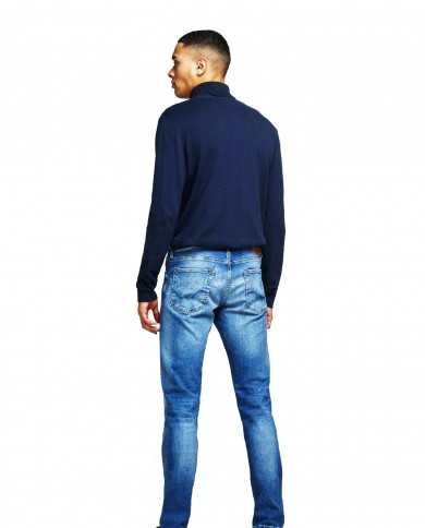 JACK & JONES Maglia Uomo 12157417 EMIL A-EE Misto Cotone Dolcevita ...