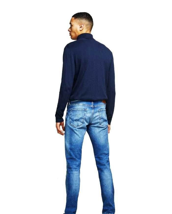 JACK & JONES Maglia Uomo 12157417 EMIL A-EE Misto Cotone Dolcevita ...