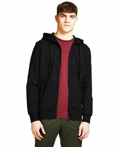 JACK & JONES Felpa Uomo 12181901 BASIC SWEAT ZIP A-EE Cotone Spazzo...