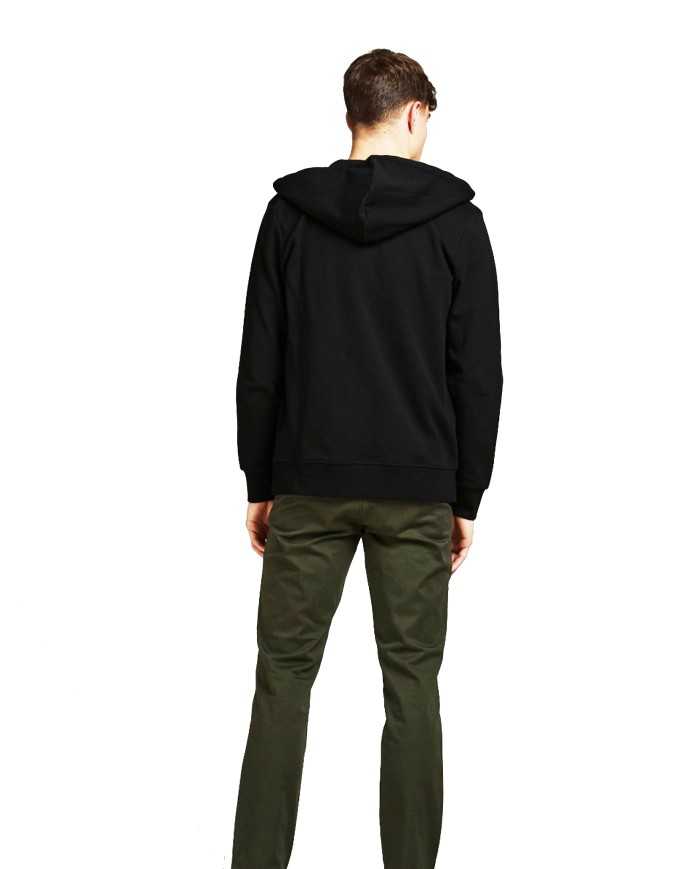 JACK & JONES Felpa Uomo 12181901 BASIC SWEAT ZIP A-EE Cotone Spazzo...