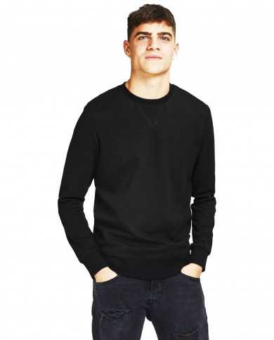 JACK & JONES Felpa Uomo 12181903 BASIC A-EE Misto Cotone Girocollo ...