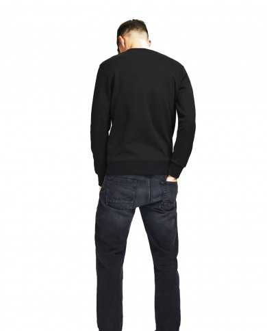 JACK & JONES Felpa Uomo 12181903 BASIC A-EE Misto Cotone Girocollo ...