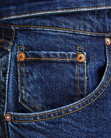 JACK & JONES Jeans Uomo 12195875 FRANK LEEN A-EE TENCEL Lyocell vit...