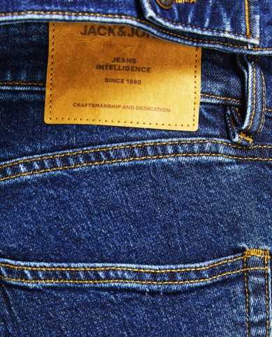 JACK & JONES Jeans Uomo 12195875 FRANK LEEN A-EE TENCEL Lyocell vit...