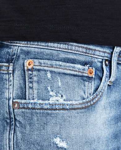 JACK & JONES Jeans Uomo 12204338 TIM A-EE Misto Cotone e Canapa con...