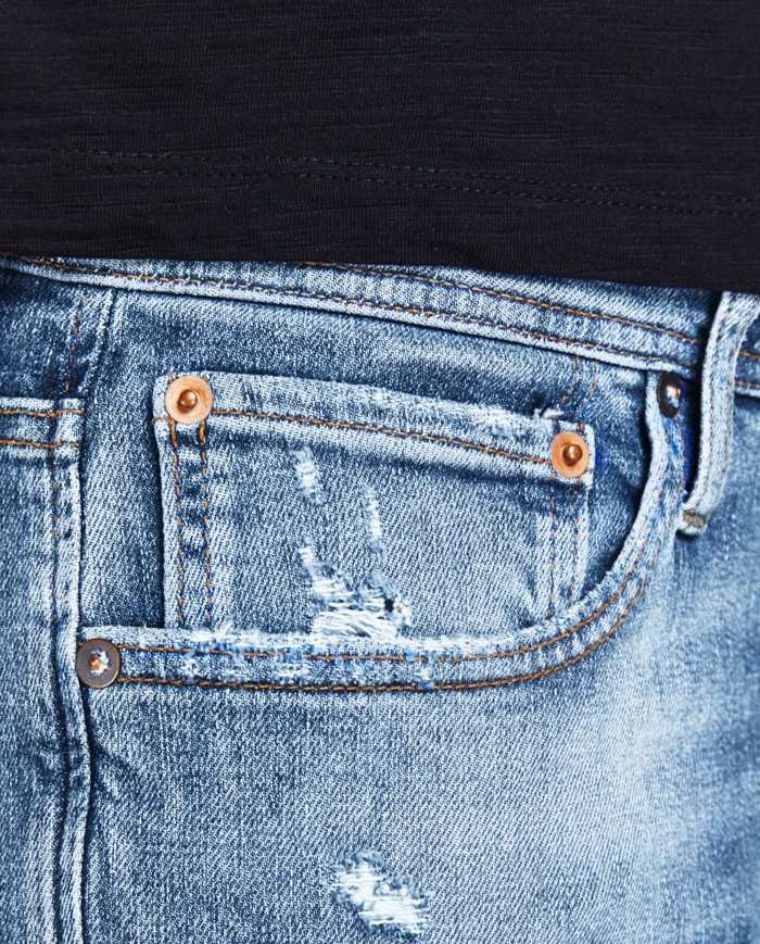 JACK & JONES Jeans Uomo 12204338 TIM A-EE Misto Cotone e Canapa con...