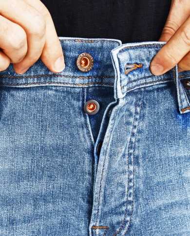 JACK & JONES Jeans Uomo 12204338 TIM A-EE Misto Cotone e Canapa con...