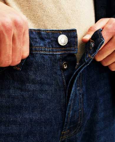 JACK & JONES Jeans Uomo 12213164 CHRIS A-EE Misto Canapa cinque tas...