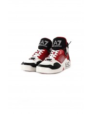 sneakers alte basket racing red/black/white da uomo logate | EA7 sneakers alte basket racing red/black/white da uomo logate | EA7