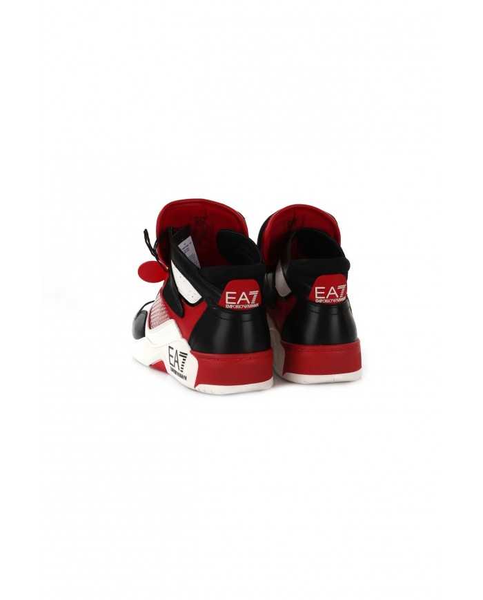 sneakers alte basket racing red/black/white da uomo logate | EA7 sneakers alte basket racing red/black/white da uomo logate | EA7