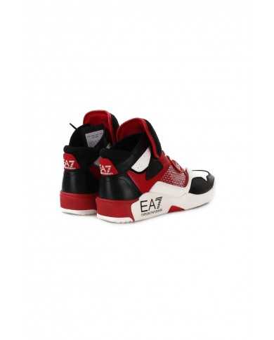 sneakers alte basket racing red/black/white da uomo logate | EA7