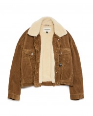 giacca cognac da donna con label logata sul petto | ROY ROFGER'S giacca cognac da donna con label logata sul petto | ROY ROFGER'S